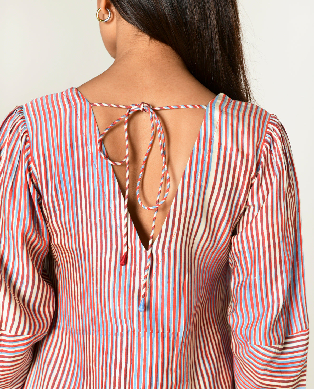 Shirt Dress at Kamakhyaa by Rias Jaipur. This item is Bhram by Rias Jaipur, Casual Wear, Cotton bemberg, Multicolor, Organic, Regular Fit, Shirt Dresses, Striped