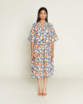 Shirt With Skirt at Kamakhyaa by Rias Jaipur. This item is Bhram by Rias Jaipur, Block Prints, Casual Wear, Linen Tencil, Multicolor, Regular Fit, Top Skirt Sets, Toxin free