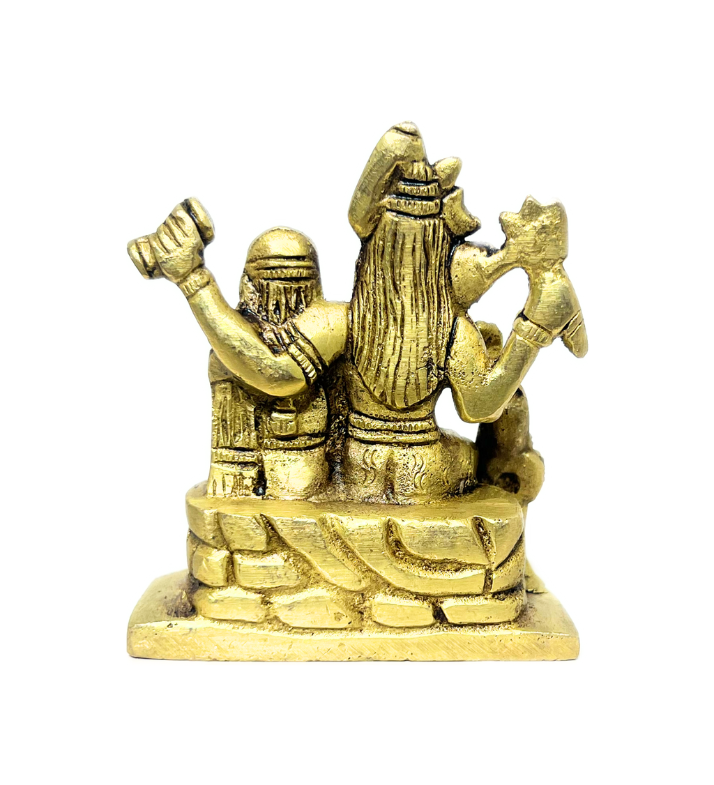 Shiv Parivar Idol Set 100% Pure Brass – Antique Finish at Kamakhyaa by Aetherea World. This item is God