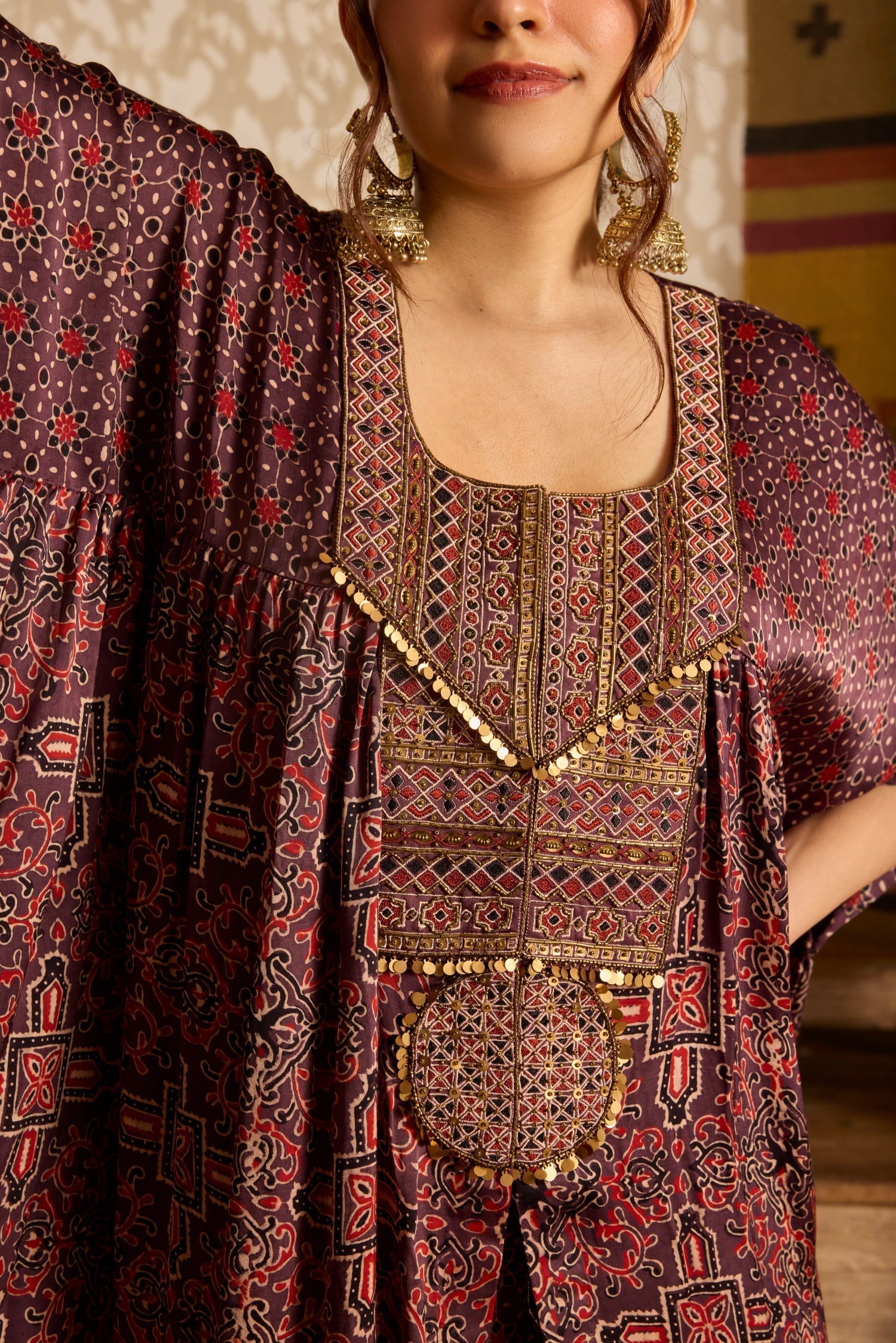 Short Kaftan Set at Kamakhyaa by Akashi Clothing. This item is Ajrakh by Akashi Clothing, Under $100
