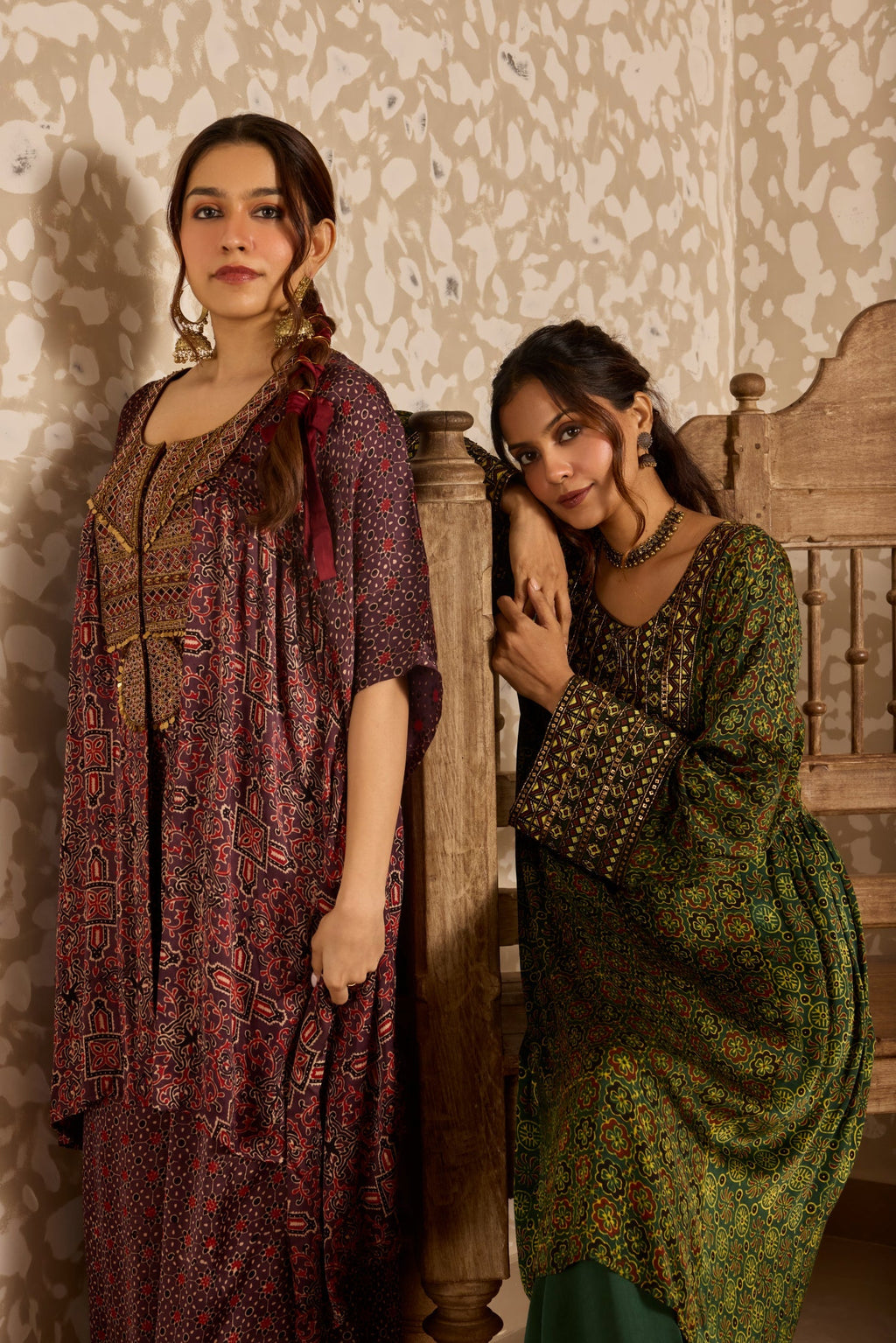 Short Kaftan Set at Kamakhyaa by Akashi Clothing. This item is Ajrakh by Akashi Clothing, Under $100