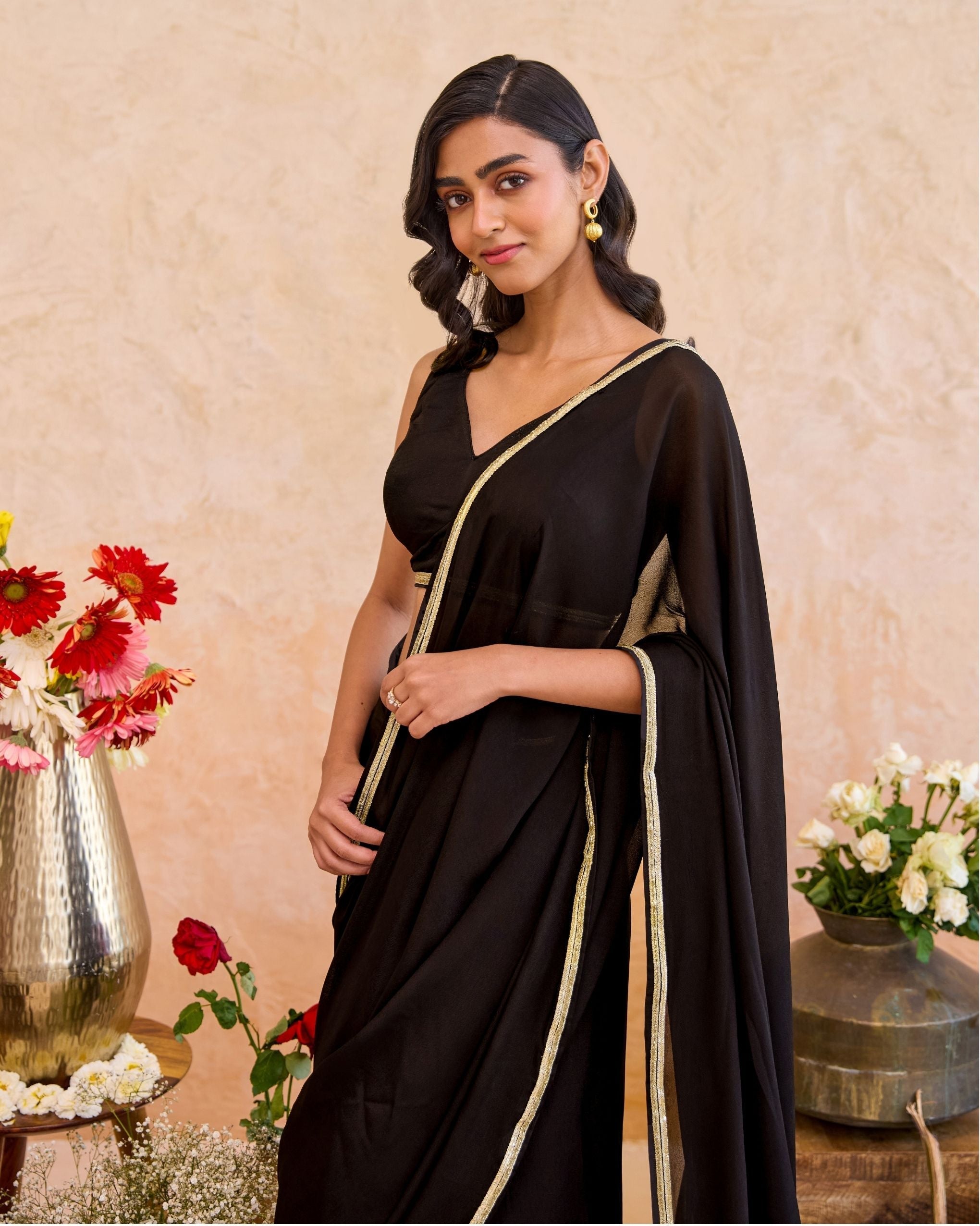 Siyahi Saree at kamakhyaa.com by Taro. This item is Saundh by Taro