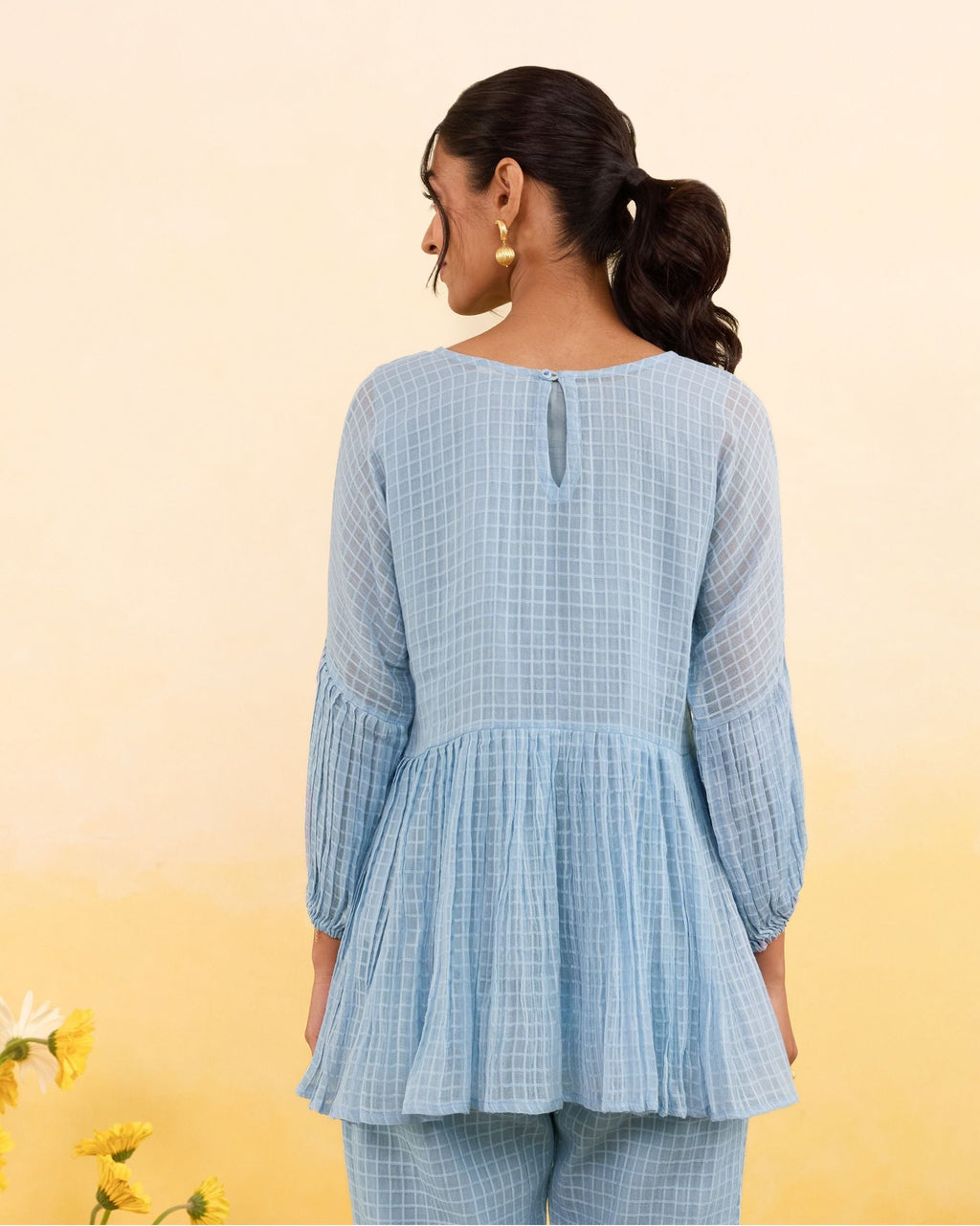 Sky Grid Top at Kamakhyaa by Taro. This item is Everyday Connection by Taro, Under $100