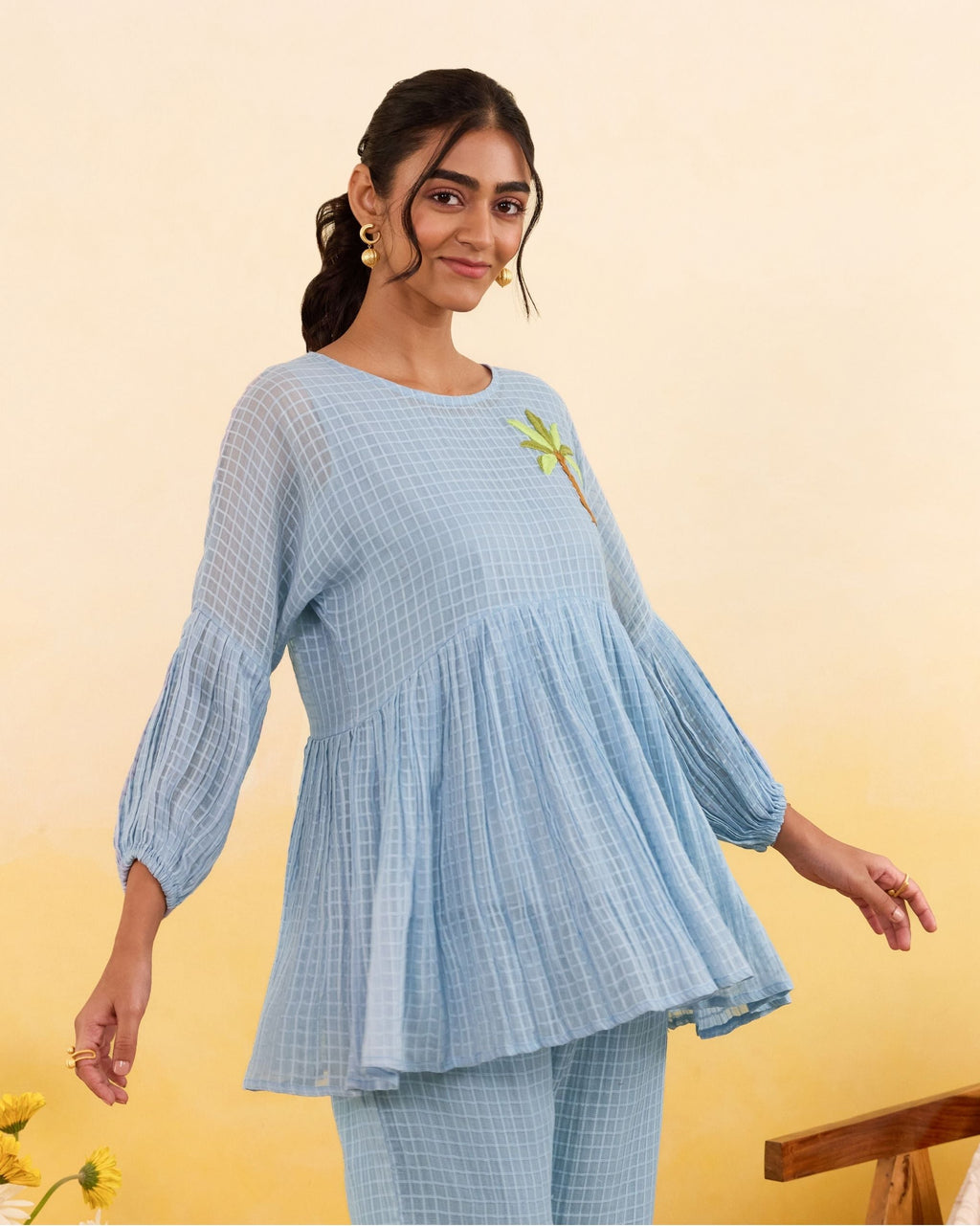 Sky Grid Top at Kamakhyaa by Taro. This item is Everyday Connection by Taro, Under $100
