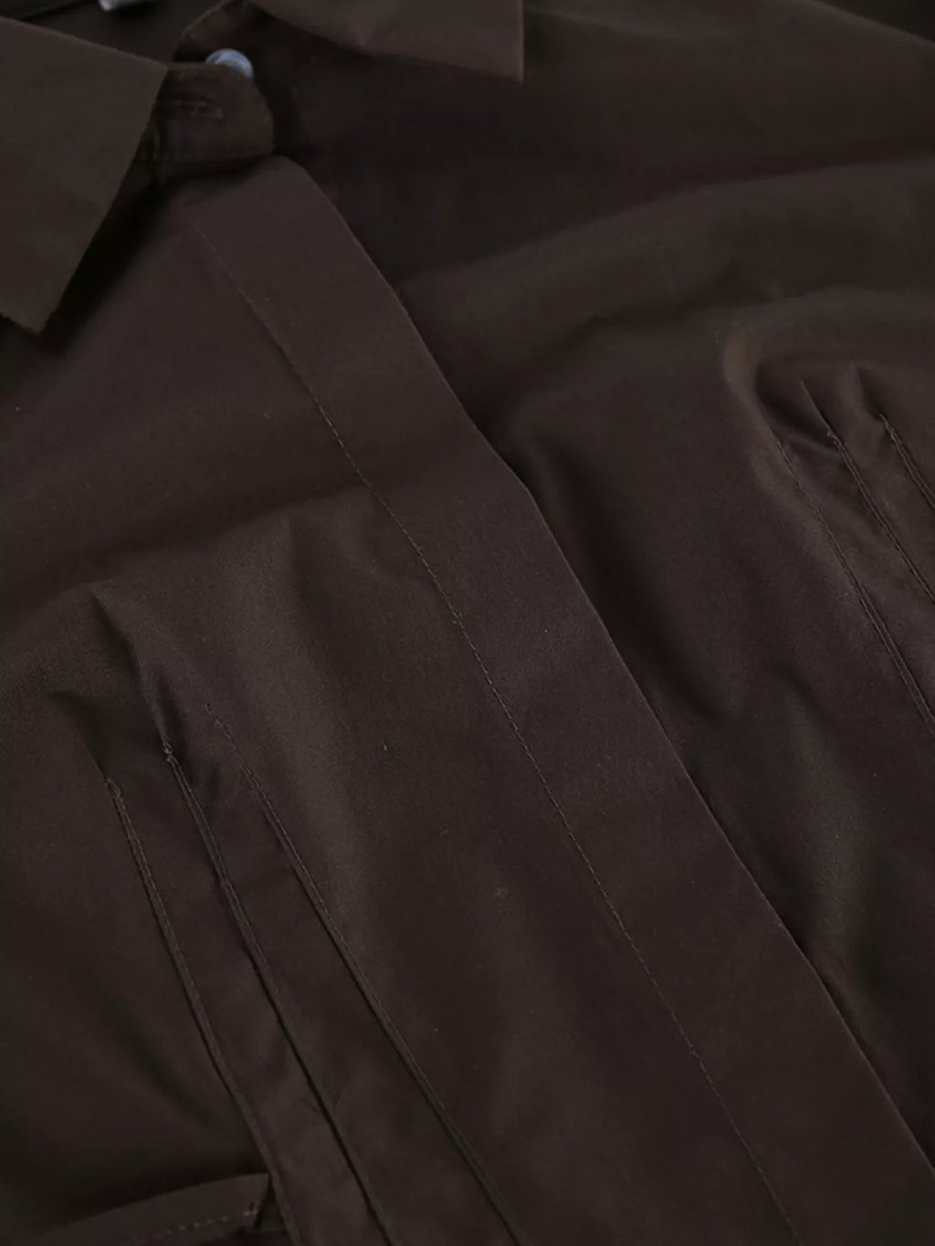 Slim-Fit Ruched Waist Shirt at kamakhyaa.com by Trendsi. This item is Helene, Ship From Overseas, Under $100
