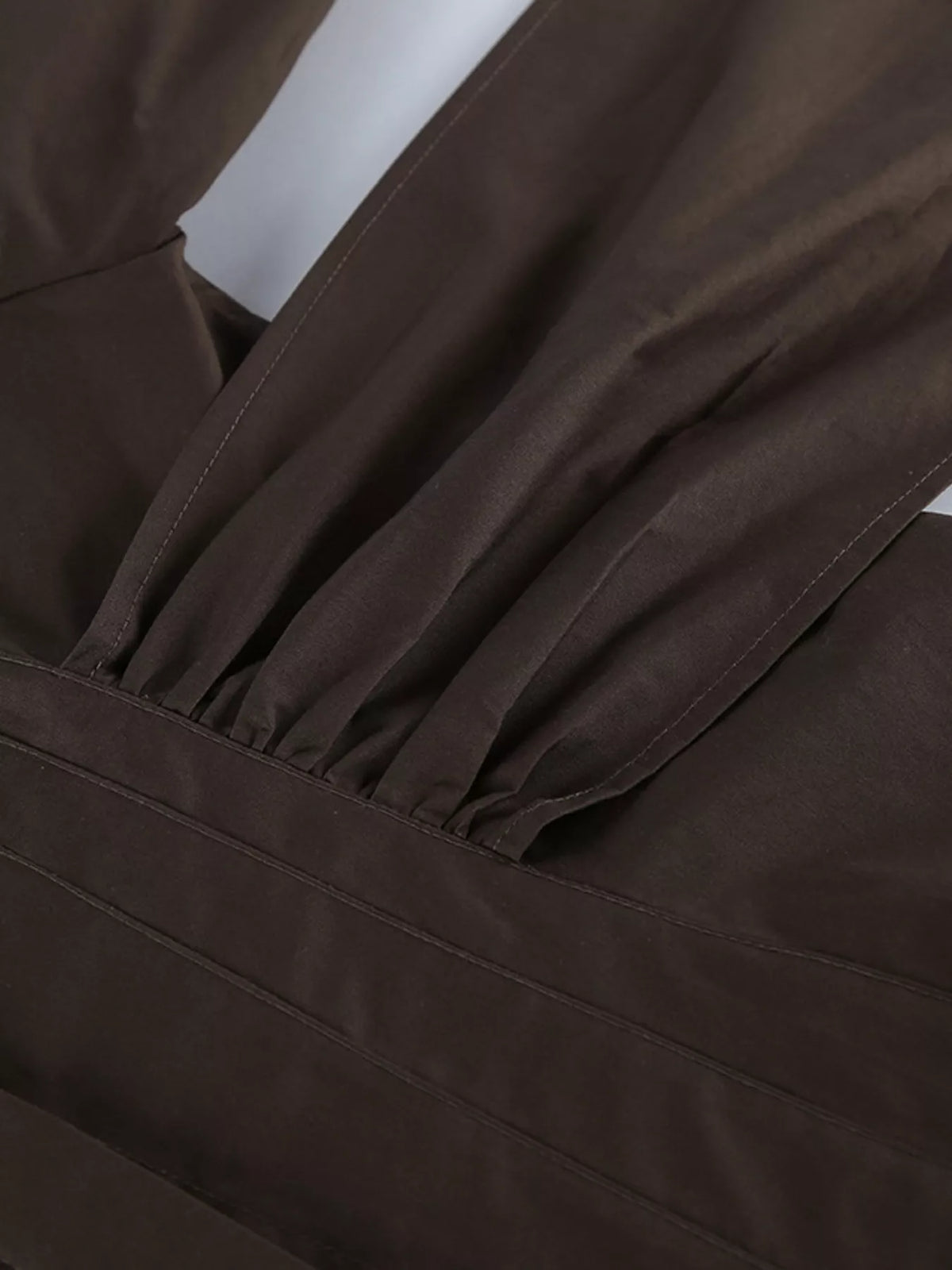 Slim-Fit Ruched Waist Shirt at kamakhyaa.com by Trendsi. This item is Helene, Ship From Overseas, Under $100