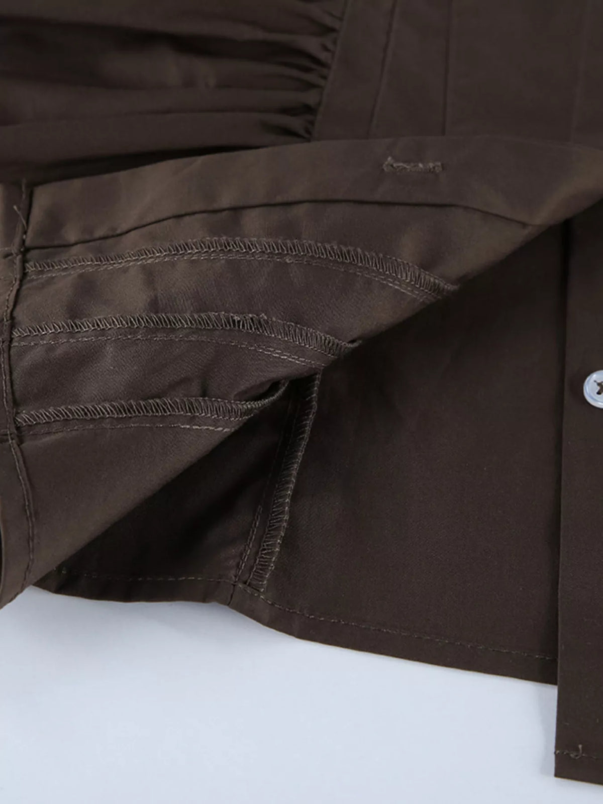 Slim-Fit Ruched Waist Shirt at kamakhyaa.com by Trendsi. This item is Helene, Ship From Overseas, Under $100