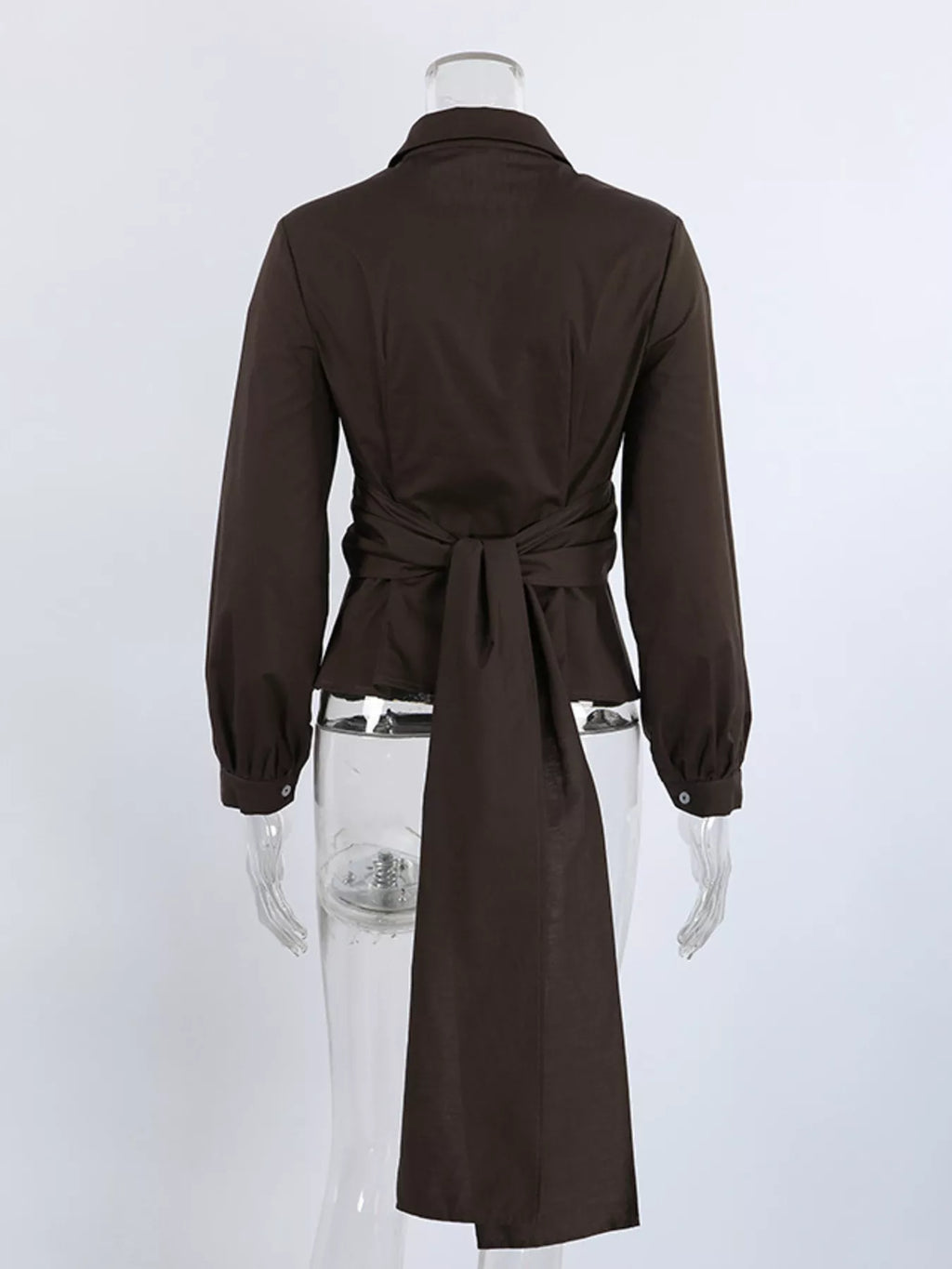 Slim-Fit Ruched Waist Shirt at kamakhyaa.com by Trendsi. This item is Helene, Ship From Overseas, Under $100
