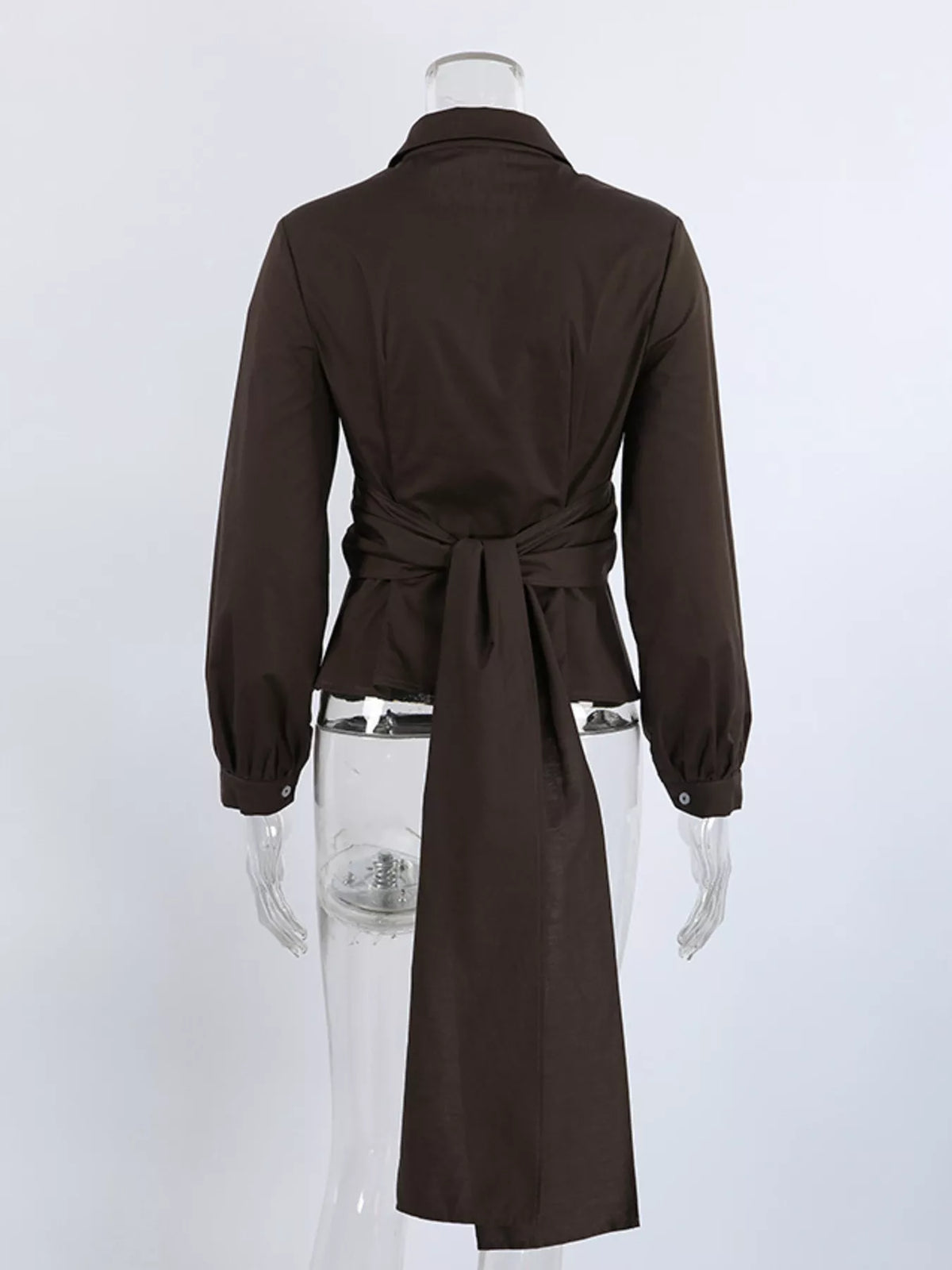 Slim-Fit Ruched Waist Shirt at kamakhyaa.com by Trendsi. This item is Helene, Ship From Overseas, Under $100