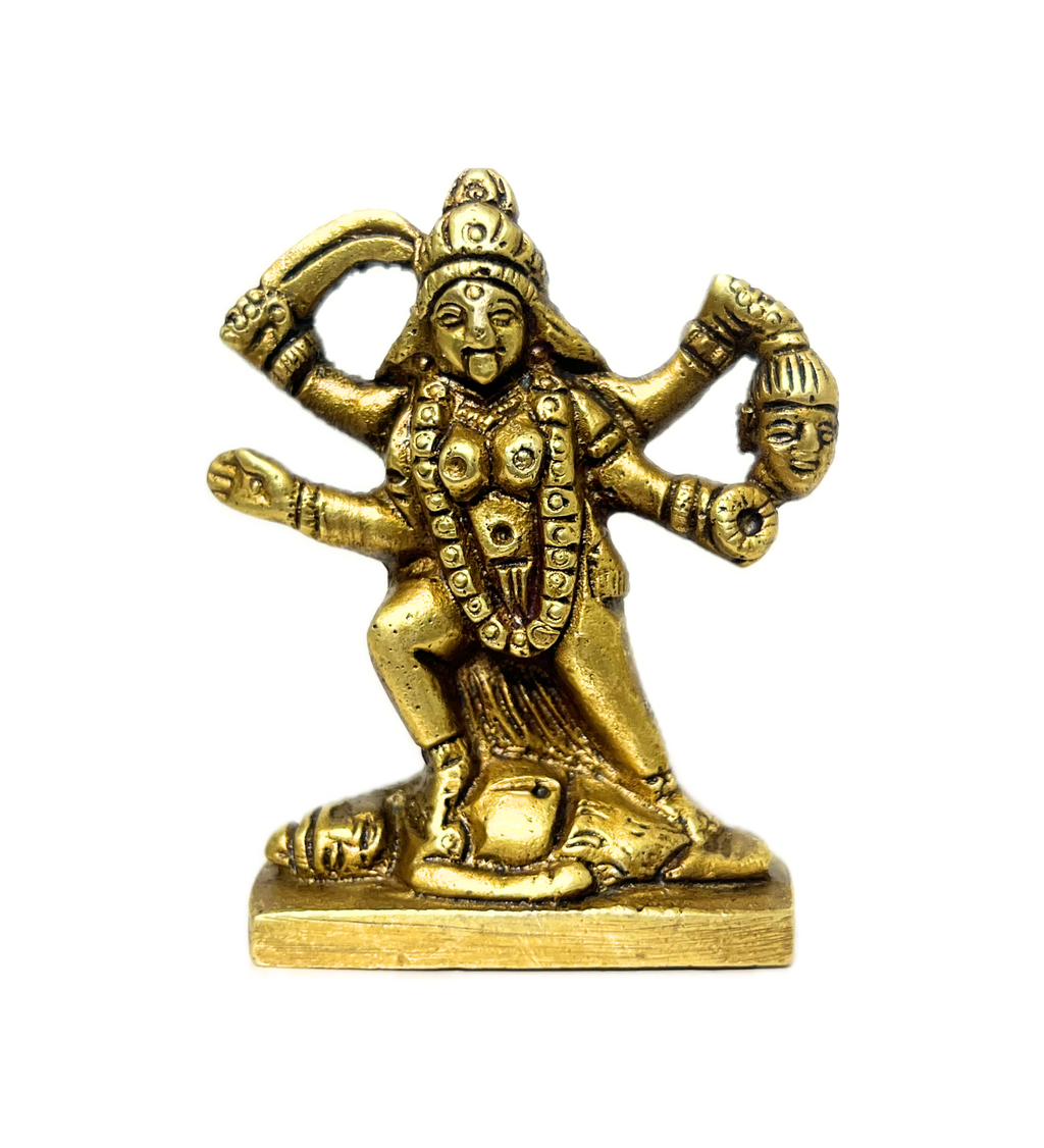 Small Brass Kali Maa Idol – 100% Pure Brass at Kamakhyaa by Aetherea World. This item is God