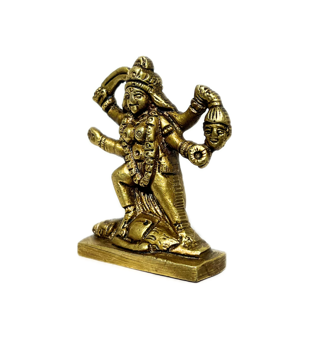Small Brass Kali Maa Idol – 100% Pure Brass at Kamakhyaa by Aetherea World. This item is God