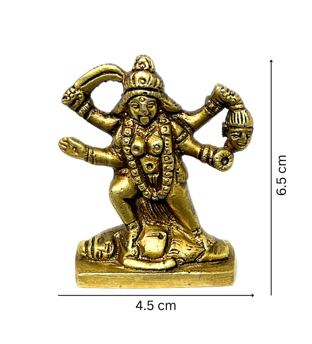 Small Brass Kali Maa Idol – 100% Pure Brass at Kamakhyaa by Aetherea World. This item is God