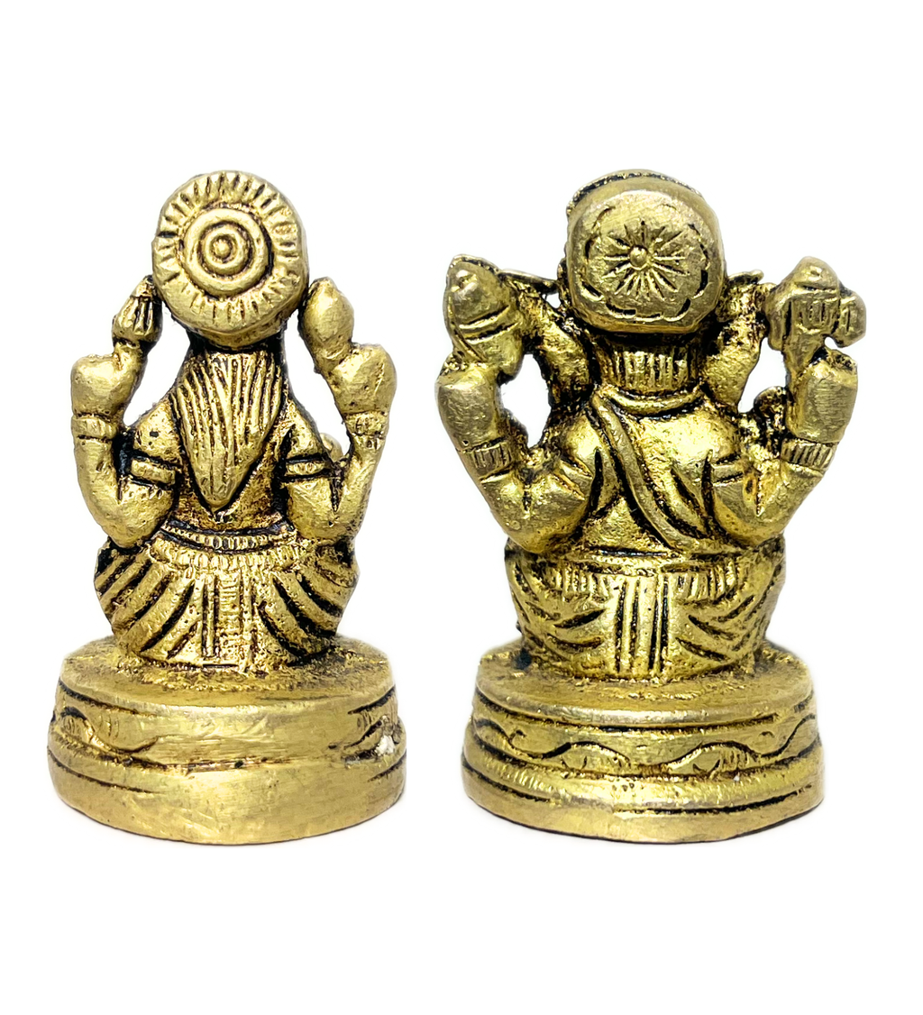 Small Brass Laxmi Ganesh Idol Set – 100% Pure Brass at Kamakhyaa by Aetherea World. This item is God