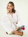 Solid White Travel Co-ord Set at Kamakhyaa by Bohobi. This item is Casual Wear, Regular Fit, Solids, Toxin free, Travel Co-ord Sets, White