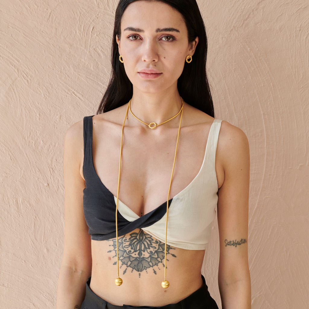 Spheria Wrap Necklace at Kamakhyaa by The Loom Art. This item is Choker, Missing image, Necklaces, Orbis by The Loom Art, Under $50