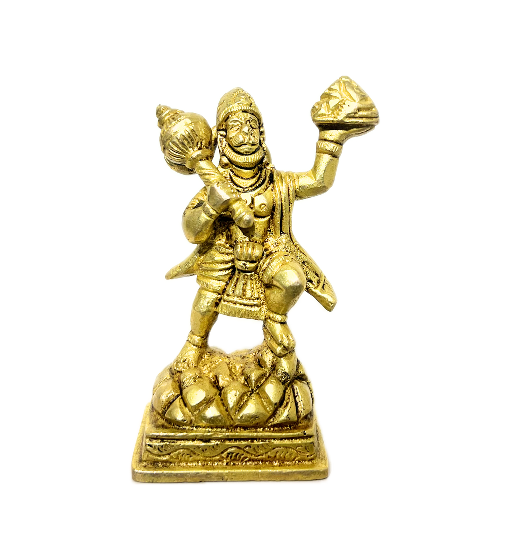 Standing Hanuman Idol – 100% Pure Brass at Kamakhyaa by Aetherea World. This item is God