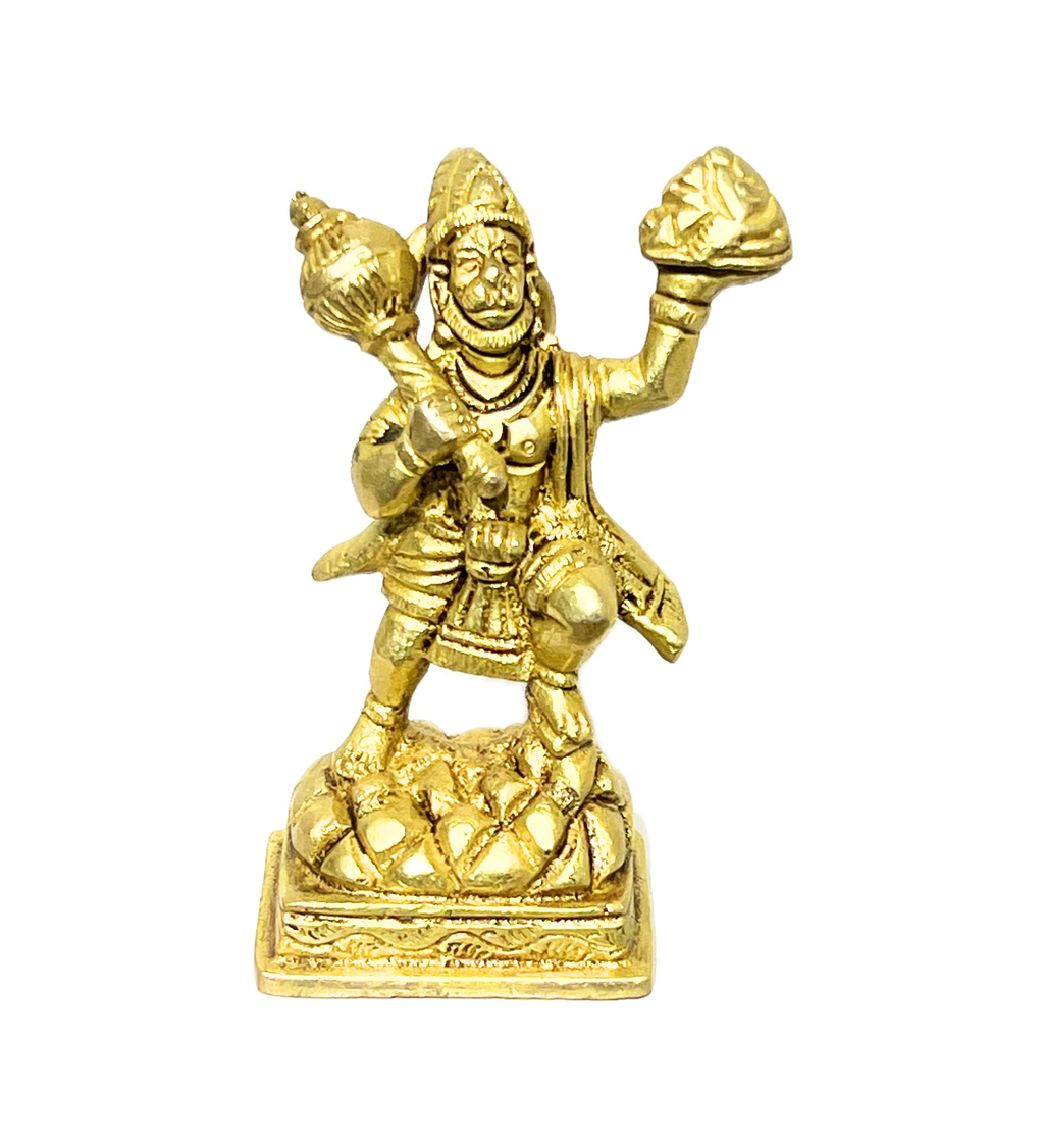 Standing Hanuman Idol – 100% Pure Brass at Kamakhyaa by Aetherea World. This item is God