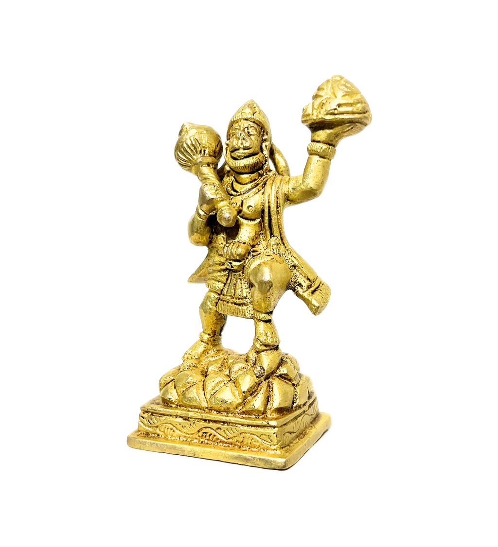 Standing Hanuman Idol – 100% Pure Brass at Kamakhyaa by Aetherea World. This item is God
