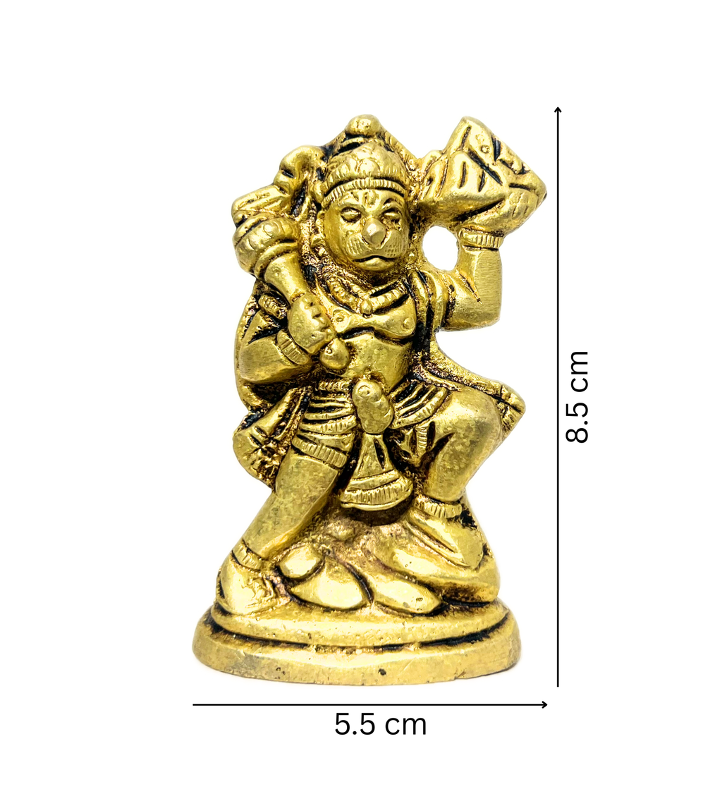 Standing Hanuman Idol Small– 100% Pure Brass at Kamakhyaa by Aetherea World. This item is God