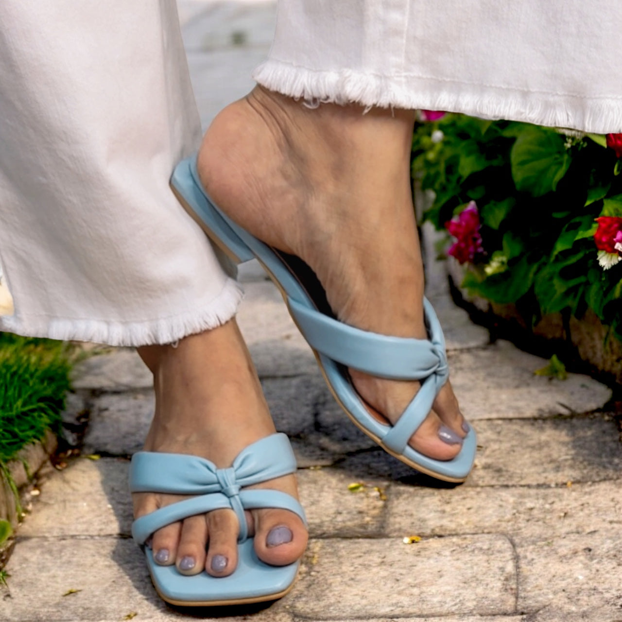 Strapped Blue Heels at Kamakhyaa by EK_agga. This item is heels, stylish