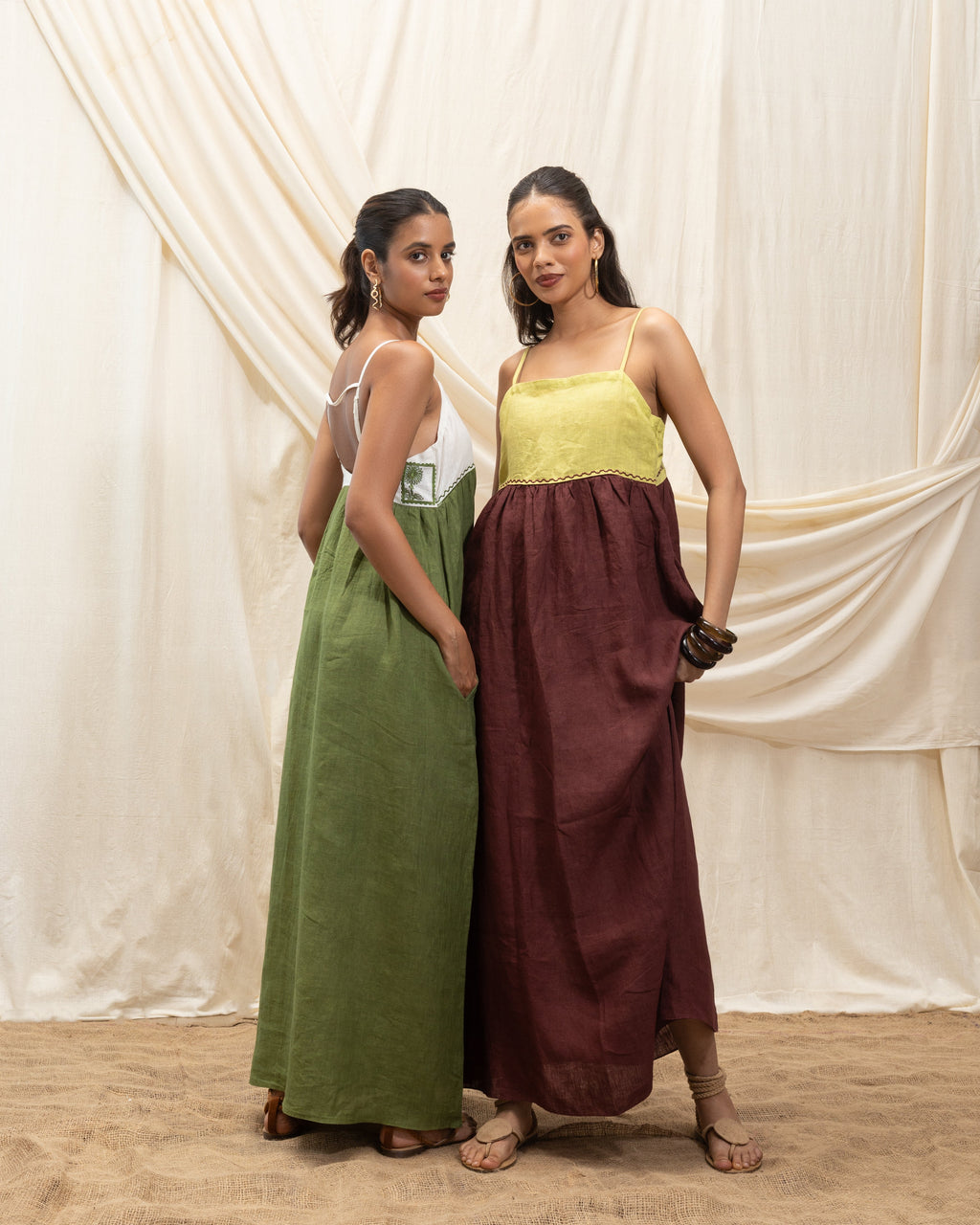 Sun Dress at Kamakhyaa by Akashi Clothing. This item is 100% Linen, Regular Fit, Solid Selfmade, Solids, The Stamp Edit By Akashi Clothing, Under $150