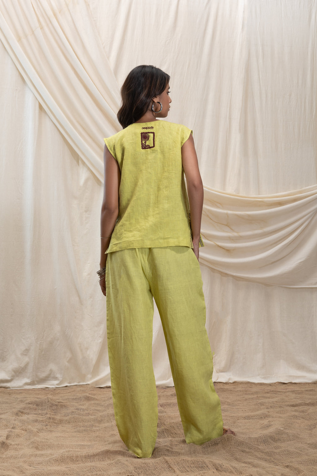 Tapered Trouser at Kamakhyaa by Akashi Clothing. This item is 100% Linen, Regular Fit, Solid Selfmade, Solids, The Stamp Edit By Akashi Clothing, Under $150