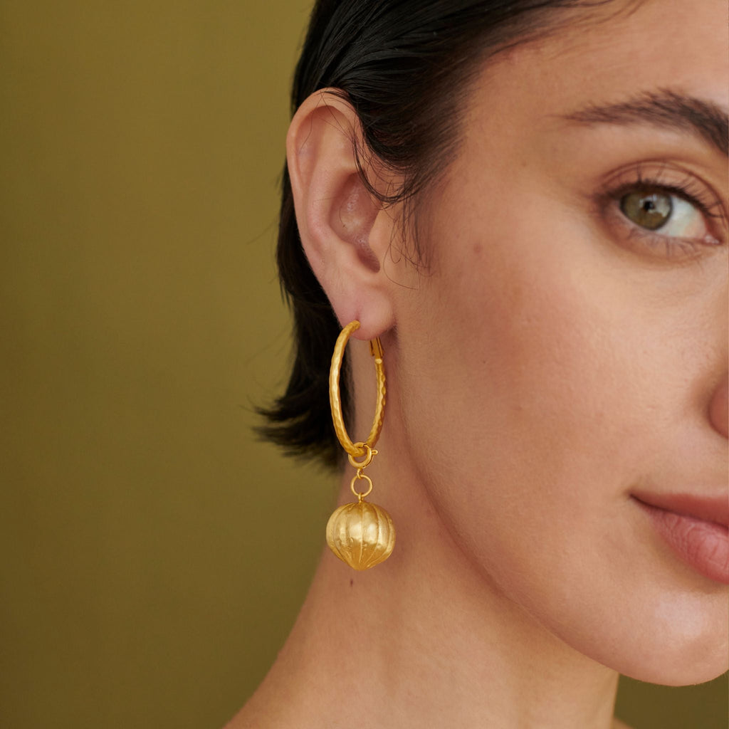 Textured Hoops without charm at Kamakhyaa by The Loom Art. This item is Charms, Hoop Earrings, Missing image, Orbis by The Loom Art, Pendants, Under $50
