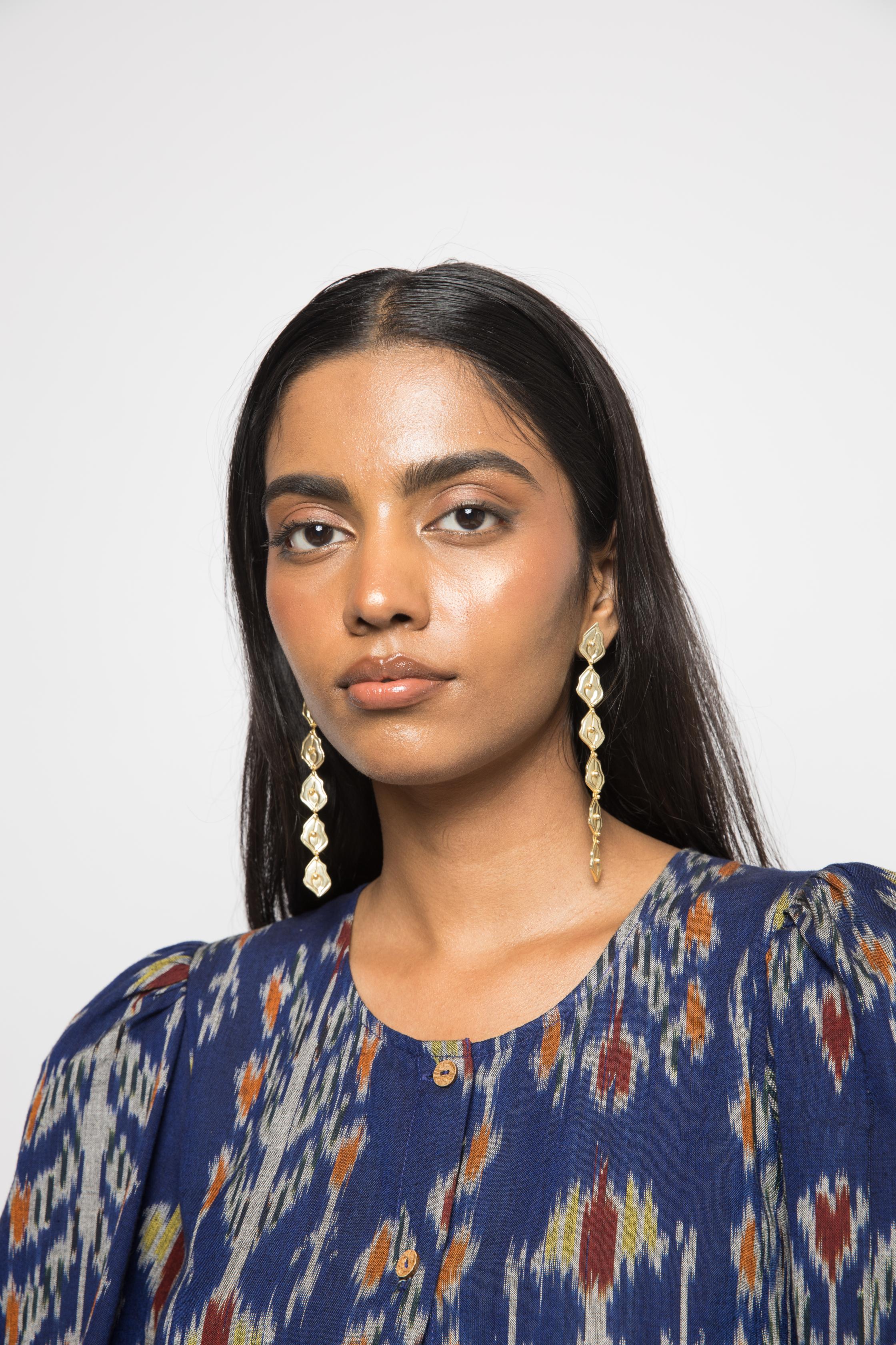 The Little Big Dress at kamakhyaa.com by Anushé Pirani. This item is 100% Cotton, Beach Wear, Blue, Brunch Wear, Casual Wear, Console Collection List, Cotton, Fresh Ink by Anushe Pirani, Handwoven cotton, Ikat Prints, Regular Fit, Royal Blue, Vacation Wear, Womenswear