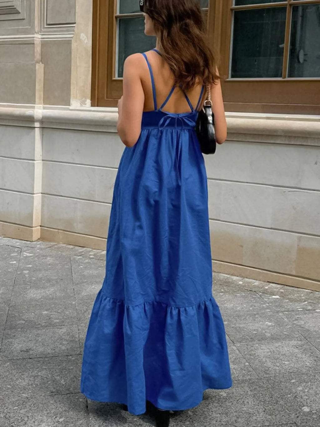V-Neck Tiered Maxi Cami Dress at kamakhyaa.com by Trendsi. This item is OutdoorStyle, Ship From Overseas, Under $50