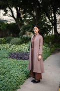 Walnut Merino Wool Alaska Jacket at Kamakhyaa by Raas. This item is Brown, Jackets, Merino Wool, Regular Fit, Uru by Raas, Winter Wear, Woven