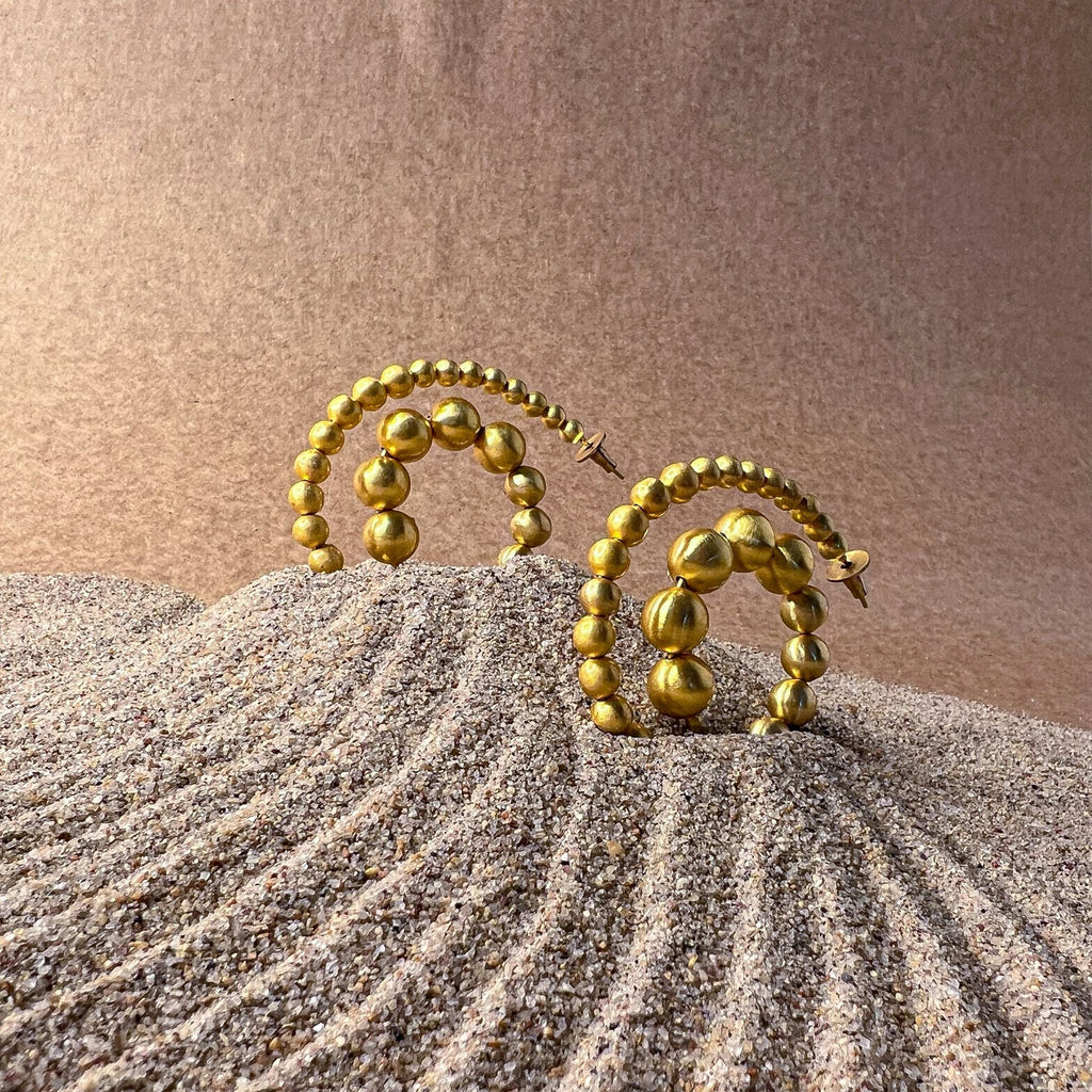 Whirl Hoops at Kamakhyaa by The Loom Art. This item is Hoop Earrings, Missing image, Orbis by The Loom Art, Under $50