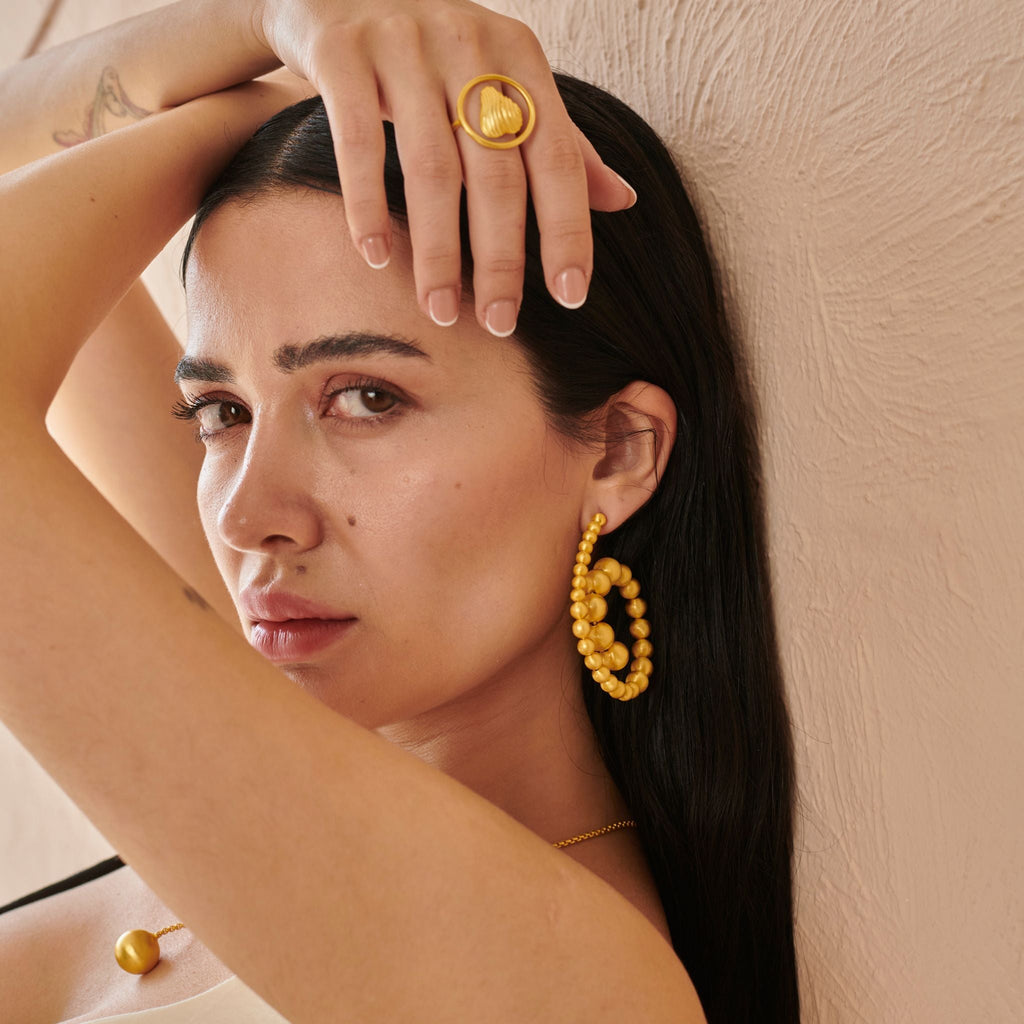 Whirl Hoops at Kamakhyaa by The Loom Art. This item is Hoop Earrings, Missing image, Orbis by The Loom Art, Under $50