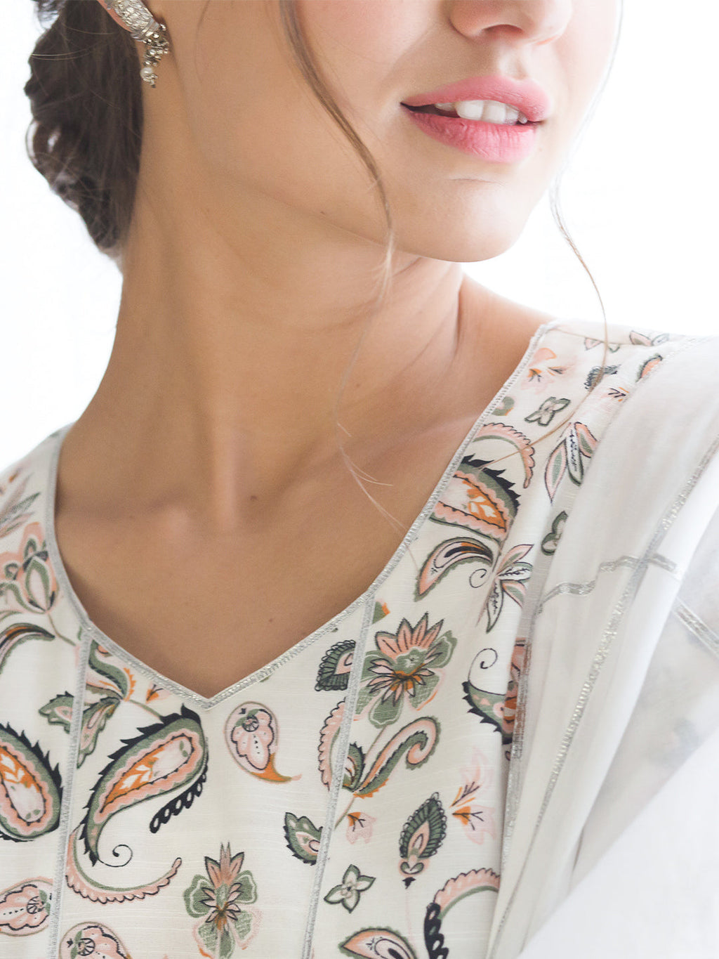 White Cotton Gota Embroidery Kurta Pant Set with Dupatta at Kamakhyaa by RoohbyRidhimaa. This item is Casual Wear, Cotton, Dupattas, Gotta Embroidery, Kurta Set with Dupattas, Kurta Sets, Regular Fit, Toxin free, White