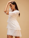 White Cotton Mini Dress at Kamakhyaa by Bohobi. This item is Casual Wear, Cotton, Embroidered, Mini Dresses, Regular Fit, Toxin free, White