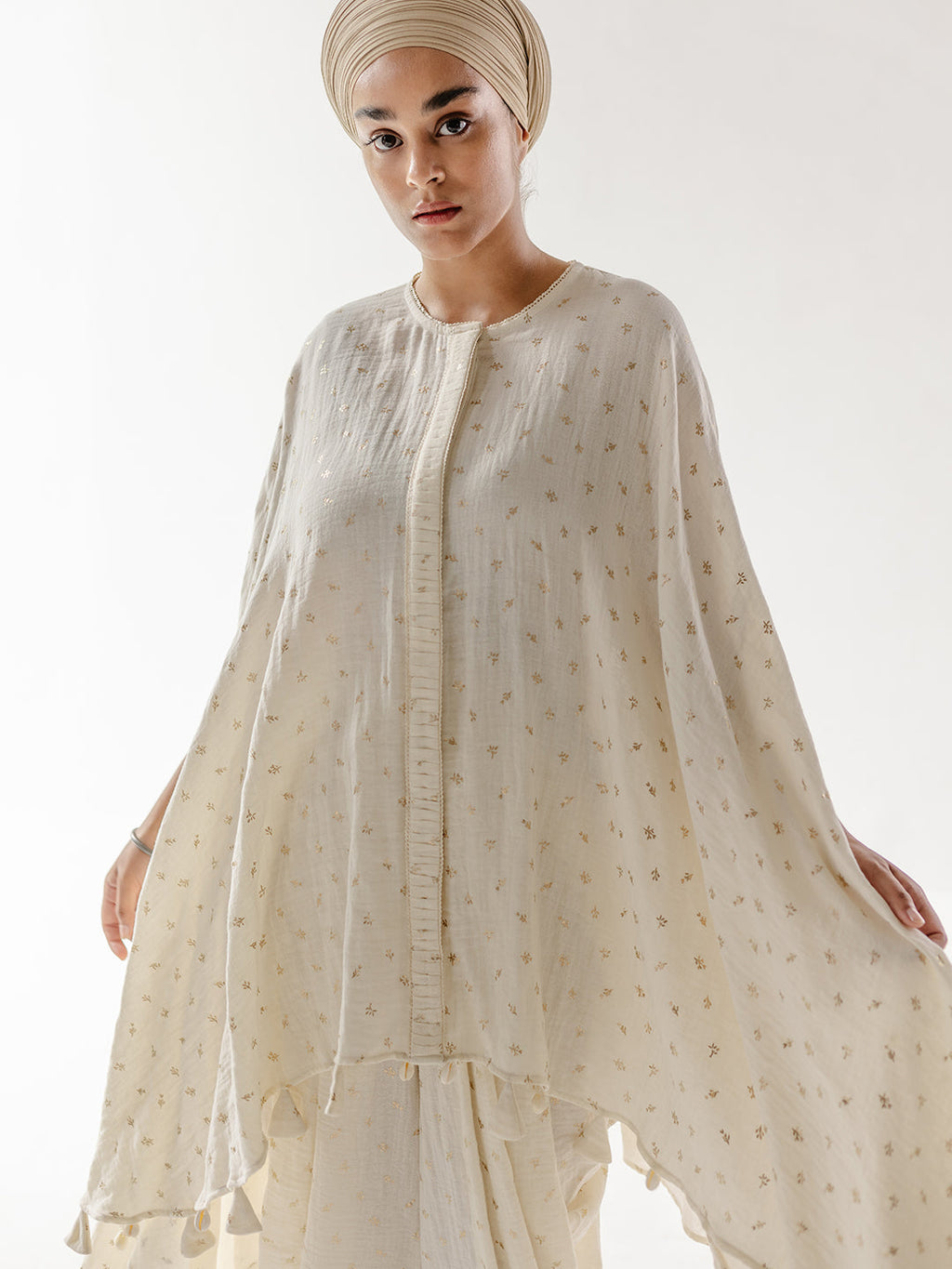 White Cotton Muslin Kurta with Dhoti Pant Set at Kamakhyaa by RoohbyRidhimaa. This item is Casual Wear, Cotton, Cotton Muslin, Kurta Sets, Relaxed Fit, Tassel Work, Toxin free, White