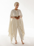 White Cotton Muslin Kurta with Dhoti Pant Set at Kamakhyaa by RoohbyRidhimaa. This item is Casual Wear, Cotton, Cotton Muslin, Kurta Sets, Relaxed Fit, Tassel Work, Toxin free, White