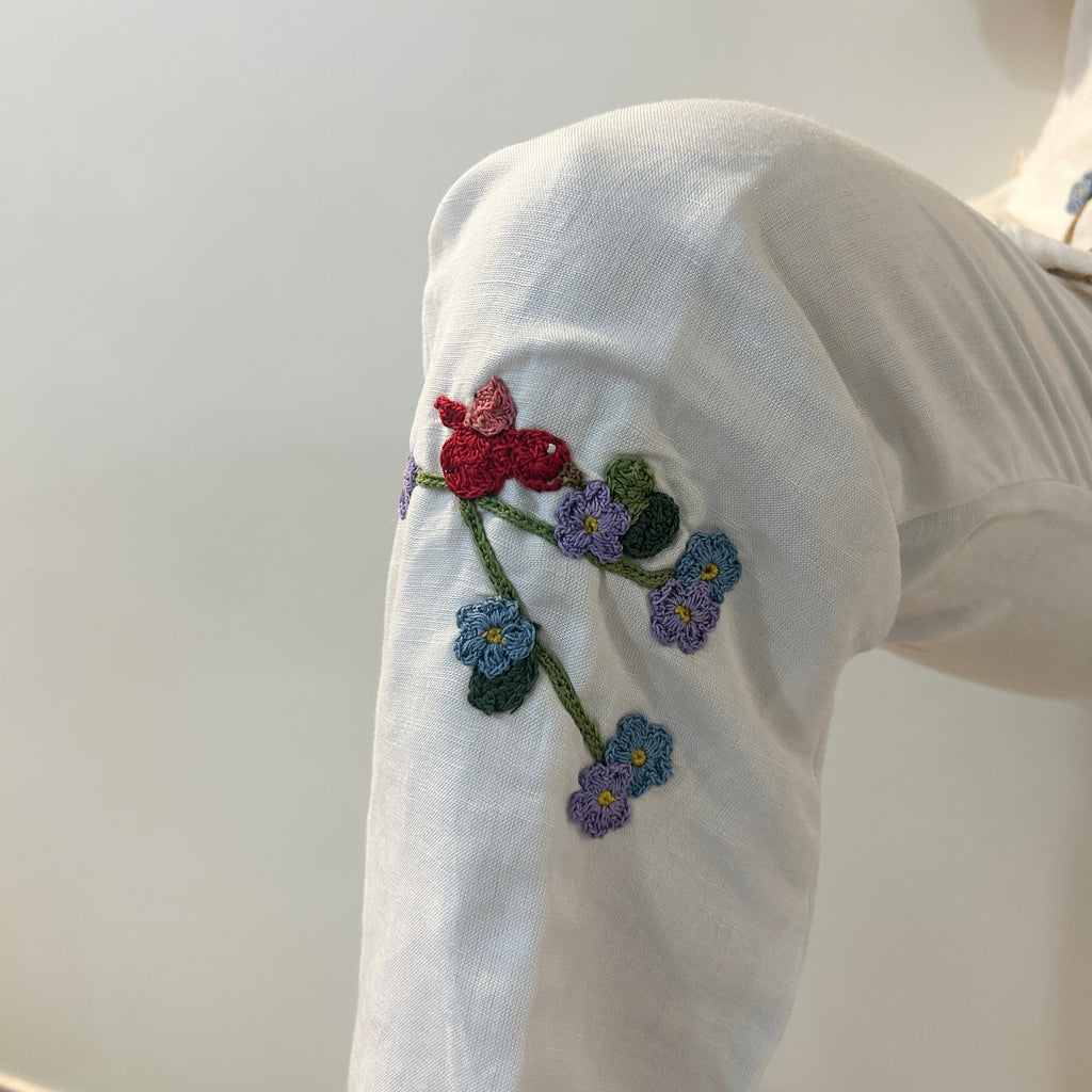 White Serene Stich Linen Trouser at Kamakhyaa by Ikriit'm. This item is Bloom by Ikriit'm, Casual Wear, Crochet, Crochet Apparel, Linen, Relaxed Fit, Under $100, White, Womenswear