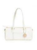 White Solid Duffle Bag at Kamakhyaa by Green Hermitage. This item is Apple Leather, Casual Wear, Duffle Bags, Free Size, Hemp, Lyocell, Recycled, Solids, White