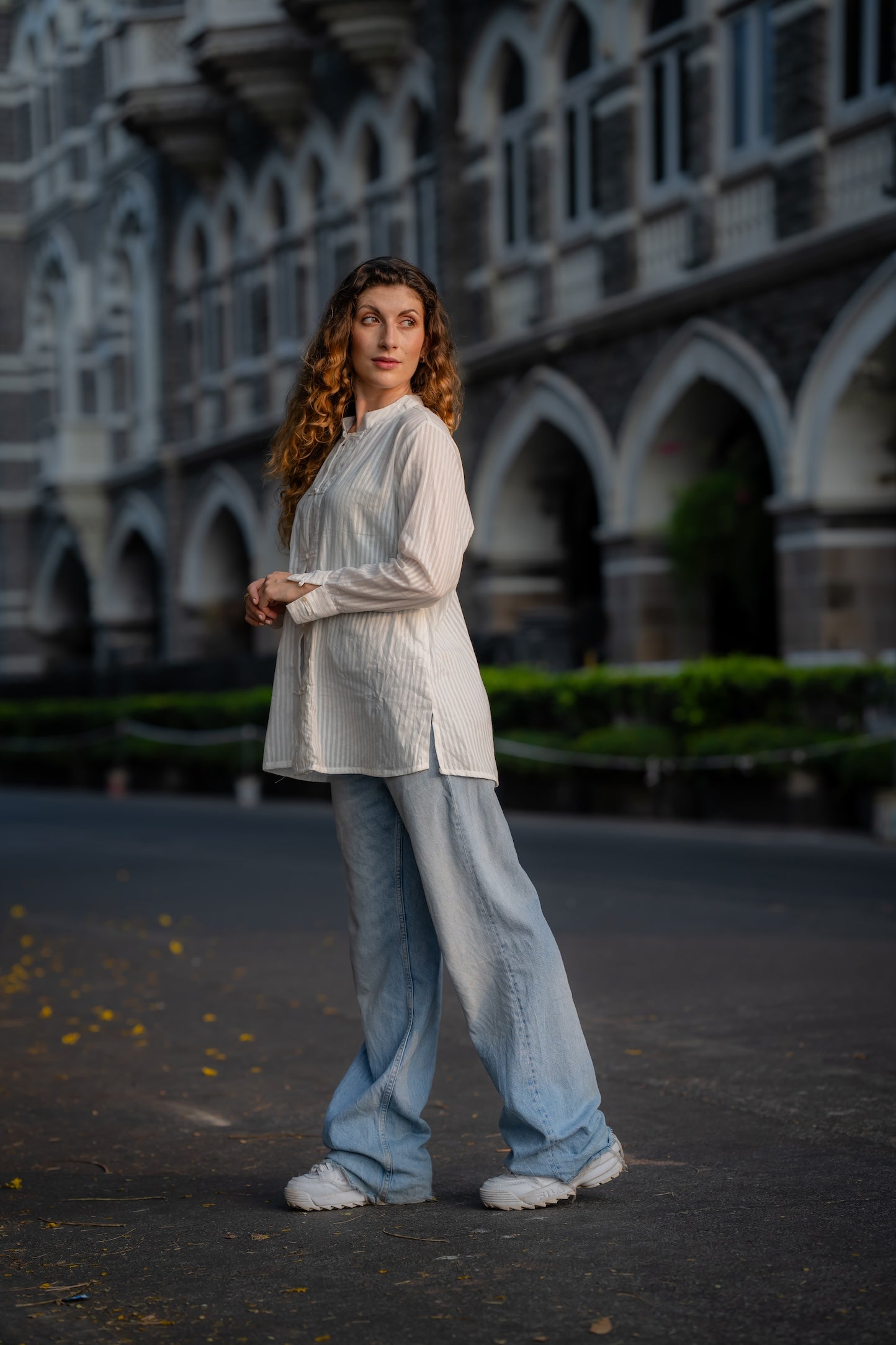 White Textured Handwoven Shirt at Kamakhyaa by Krushnachuda. This item is Chilika by Krushnachuda, Handloom Cotton, Loose Fit, Natural Dye, Organic, Outerwear, Self Design, Under $100, White, Womenswear