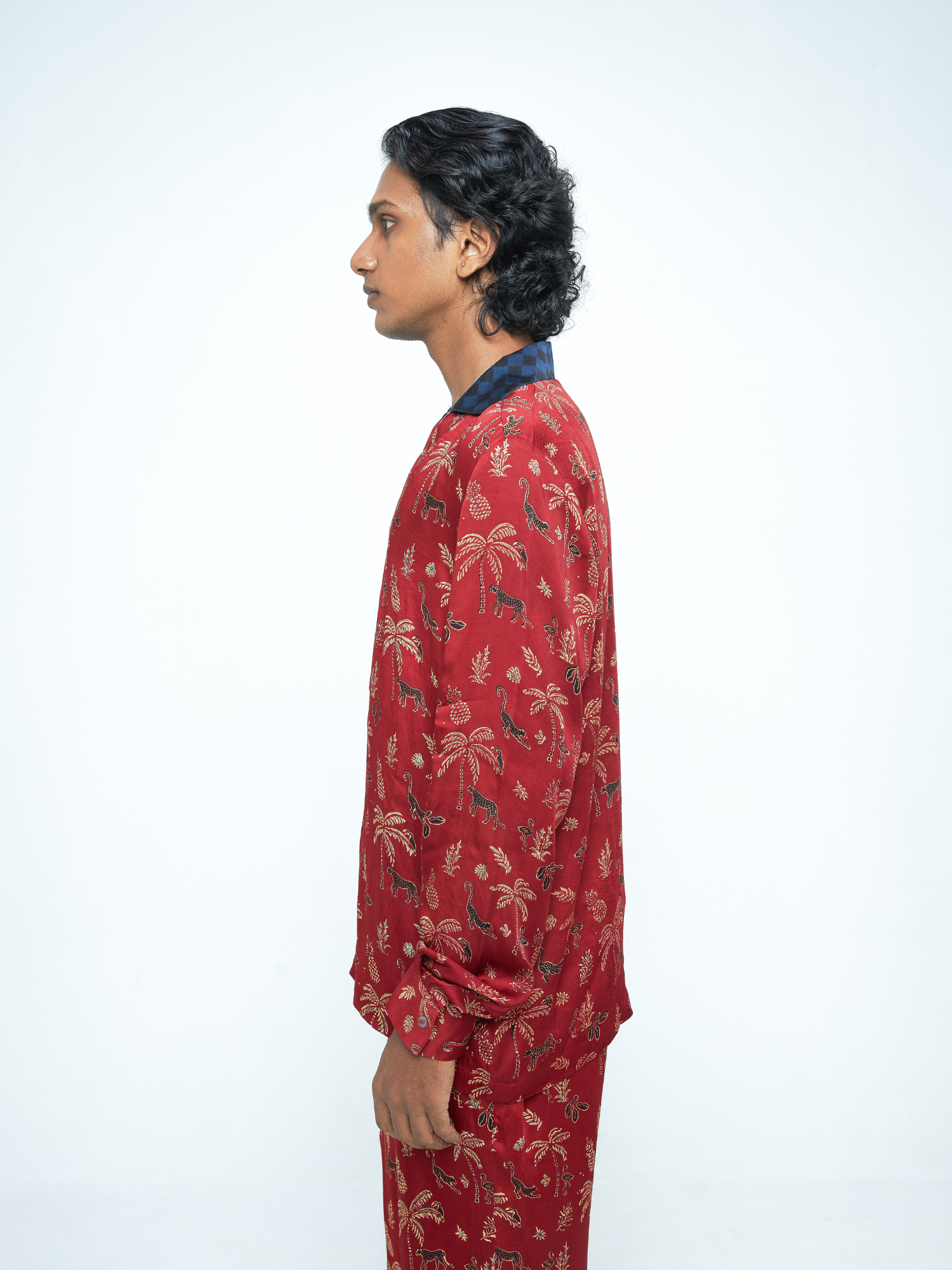 Wild T-Shirt Shirt at Kamakhyaa by Anushé Pirani. This item is Bloom After Dark by Anushe Pirani, Menswear, Midnight Blueprint, T-Shirts & Shirts, Tops & Shirts, Under $50