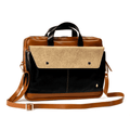 Willow Vegan Leather Laptop Sleeve - Black at Kamakhyaa by Green Hermitage. This item is A Walk in the Forest by Green Hermitage, Banana Leather, Black, Coconut Leather, Laptop Bags, Under $50