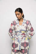Wrap & Tie Blazer at Kamakhyaa by Anushé Pirani. This item is Fresh Ink by Anushe Pirani