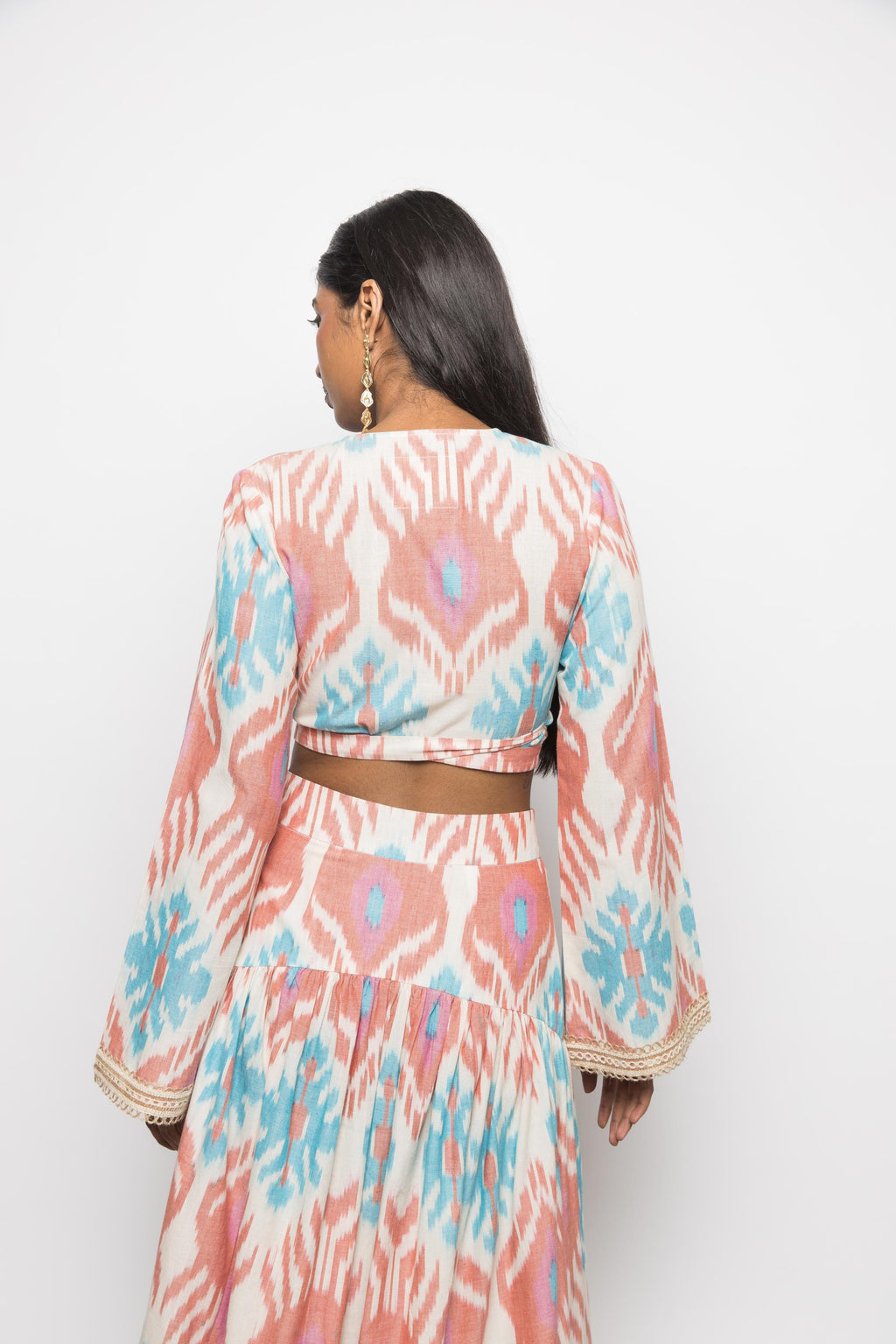 Wrap & Tie Top at kamakhyaa.com by Anushé Pirani. This item is Fresh Ink by Anushe Pirani, Under $50