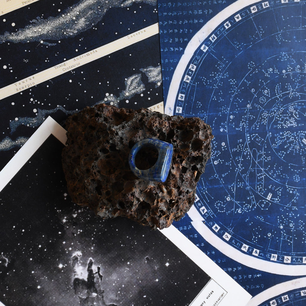 Athena Ring at Kamakhyaa by Noyra. This item is Blue, Fashion Jewellery, Free Size, Gemstone, jewelry, Natural, Rings, Solids