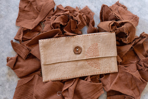 Beige/Charcoal Grey/White Upcycled Belt Bag at Kamakhyaa by Lafaani. This item is Add Ons, Bags, Belt Bags, Casual Wear, Free Size, Less than $50, Multicolor, Natural, Solids, Upcycled, Upcycled Cotton