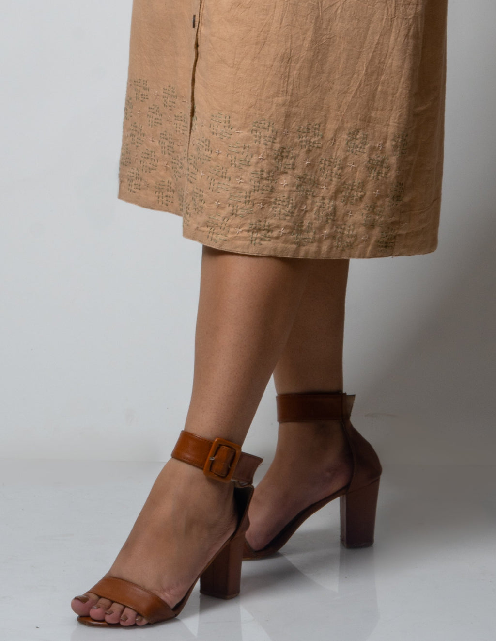 Beige Skirt at Kamakhyaa by Lafaani. This item is Brown, Casual Wear, Cotton, Fall, For Siblings, Mini Skirts, Natural, Regular Fit, Skirts, Solids, Womenswear