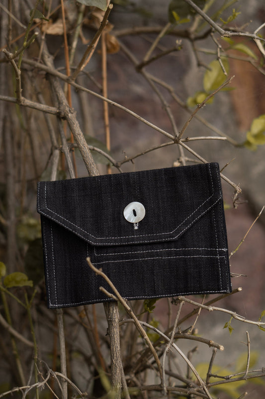 Belt Bag at Kamakhyaa by Lafaani. This item is 100% pure cotton, Bags, Belt Bags, Black, Casual Wear, Natural with azo free dyes, Organic, Regular Fit, Solids, Sonder
