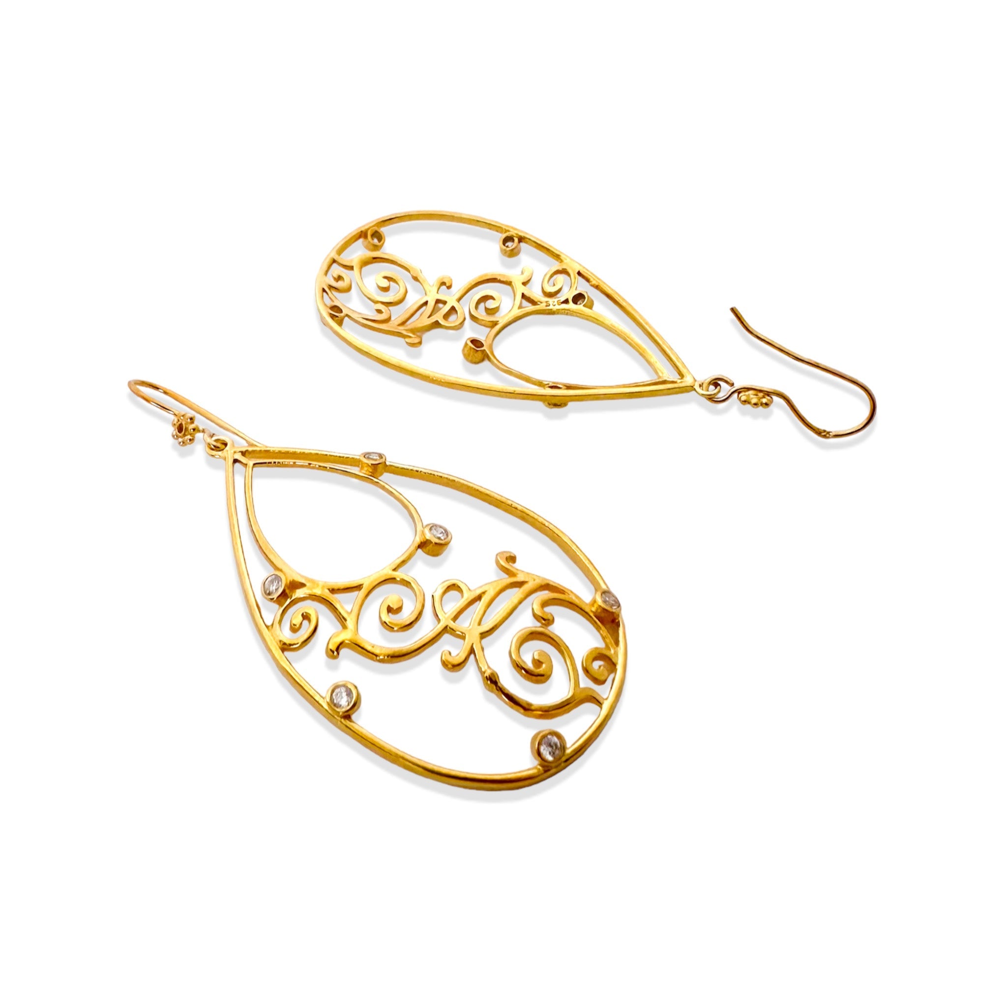 Bewitch Earrings Brass, Casual Wear, Earrings, Free Size, Gold, Gold Plated, Re-polishable, Solids Kamakhyaa