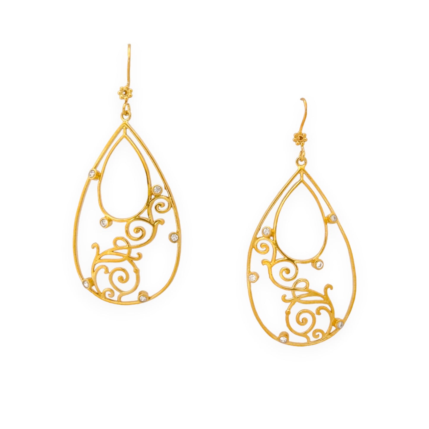 Bewitch Earrings Brass, Casual Wear, Earrings, Free Size, Gold, Gold Plated, Re-polishable, Solids Kamakhyaa