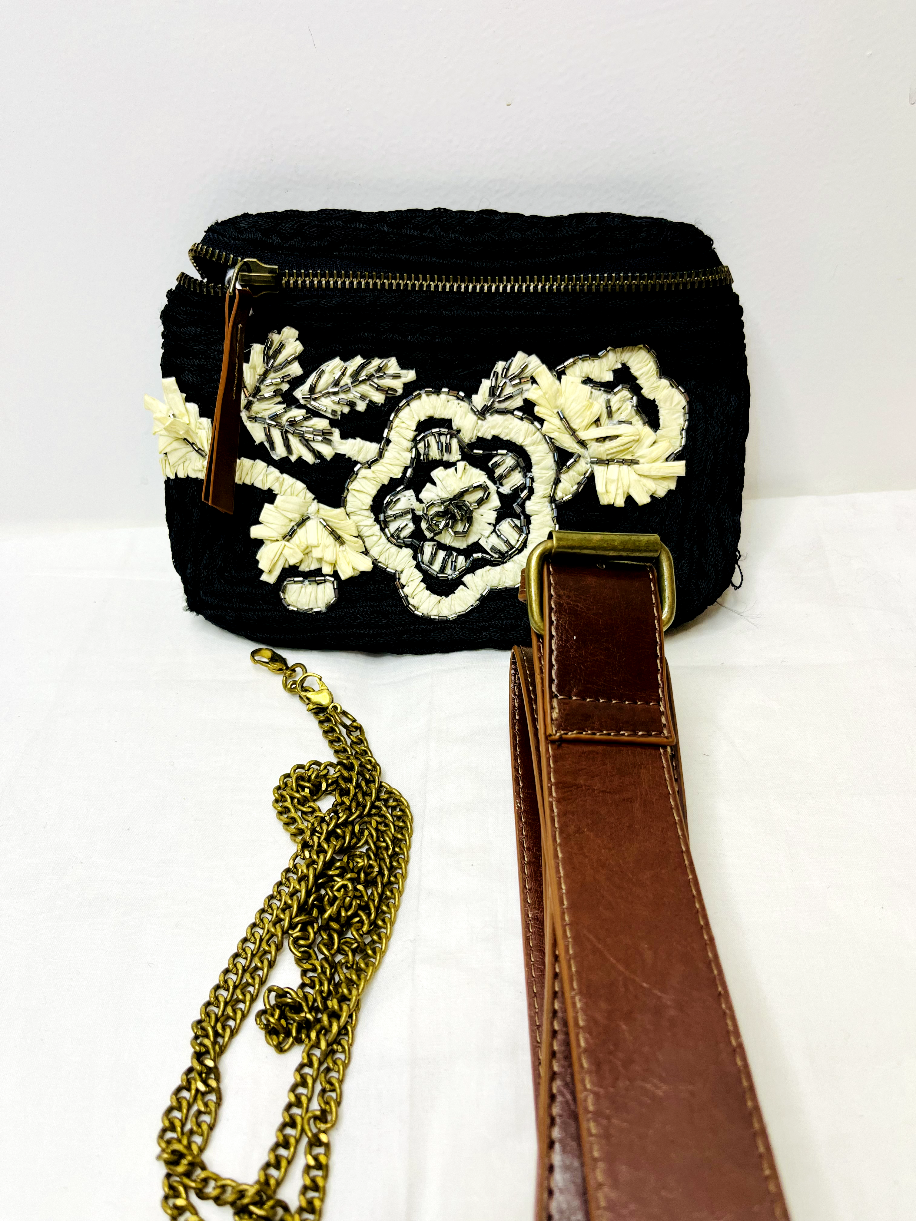 Black Belted Bag at Kamakhyaa by Pre Loved. This item is Bags, Belt Bags, Black, Casual Wear, Natural